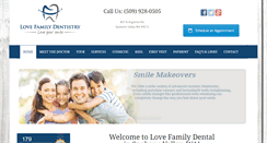 Desktop Screenshot of lovefamilydentistry.com