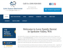 Tablet Screenshot of lovefamilydentistry.com